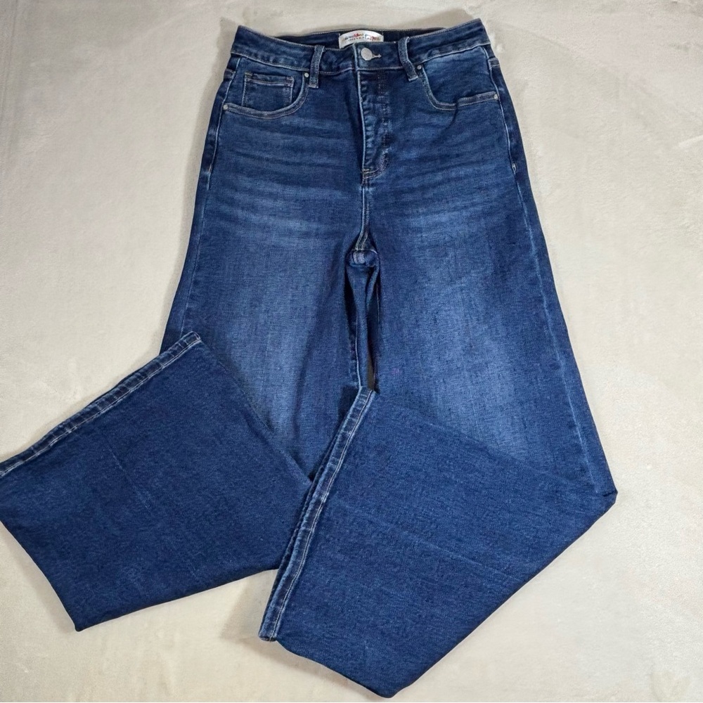 Risen Freckled Poppy Women’s Wide Leg Flare Jeans Size 29